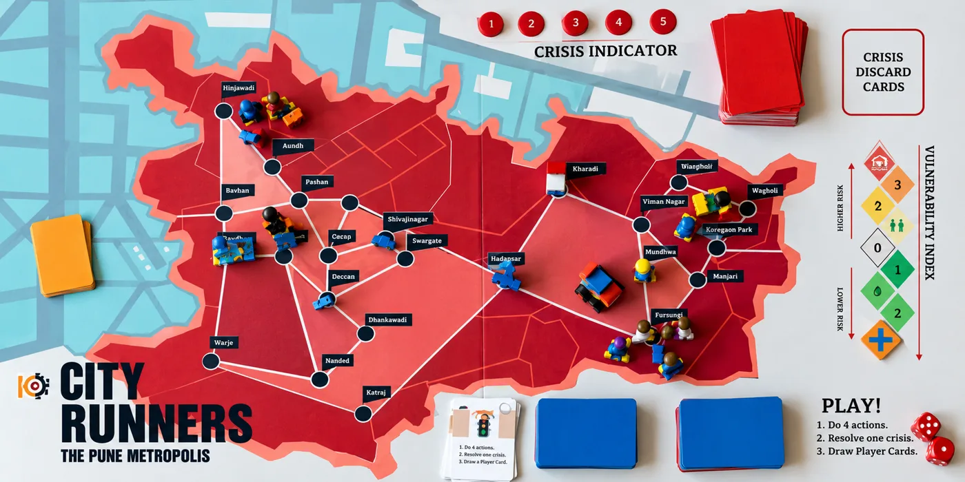 City Runners serious game board